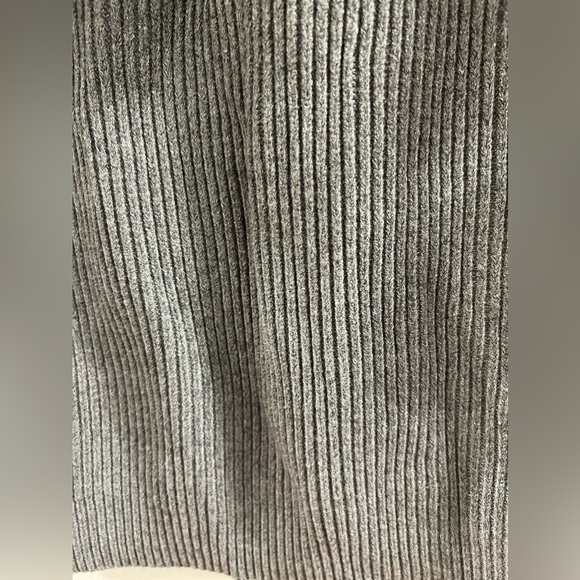 14. Loveimgs Outfits Ribbed Knit Long Sleeve Turtleneck Midi Pencil Skirt Set - Picture 12 of 16